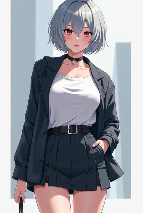 miniskirt
cool･Gray Hair･ bob short hair･ girl･wakefulness
anime character
