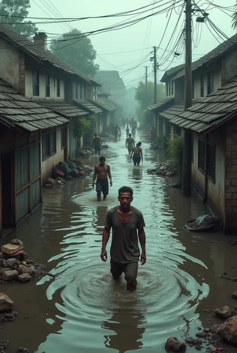 Flooding in housing 