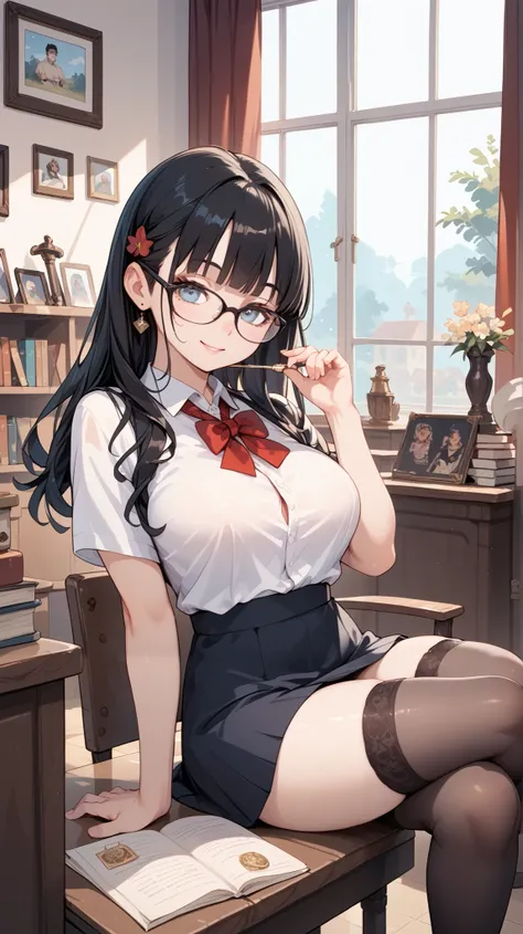 Black hair, glasses, Harry Gowland