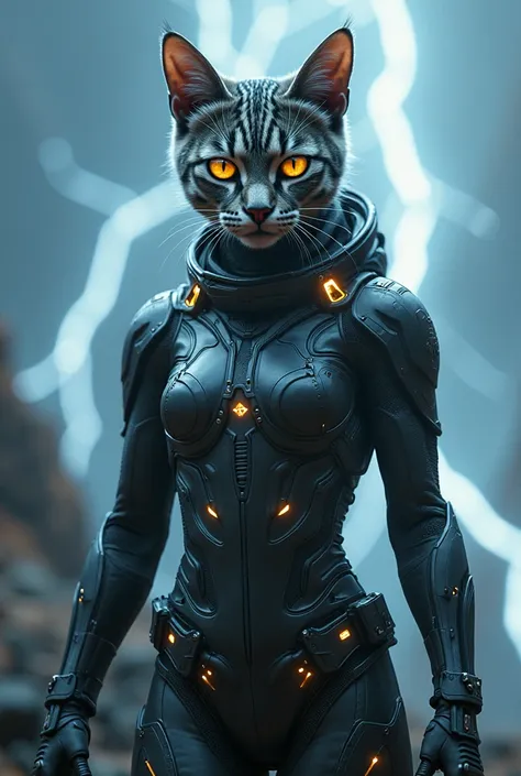 space suit with boots, futuristic, character design cat, cinematic lightning, epic fantasy, hyper realistic, detail 8k --ar 9:16