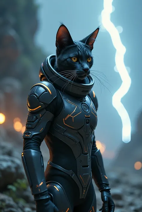 space suit with boots, futuristic, character design cat, cinematic lightning, epic fantasy, hyper realistic, detail 8k --ar 9:16