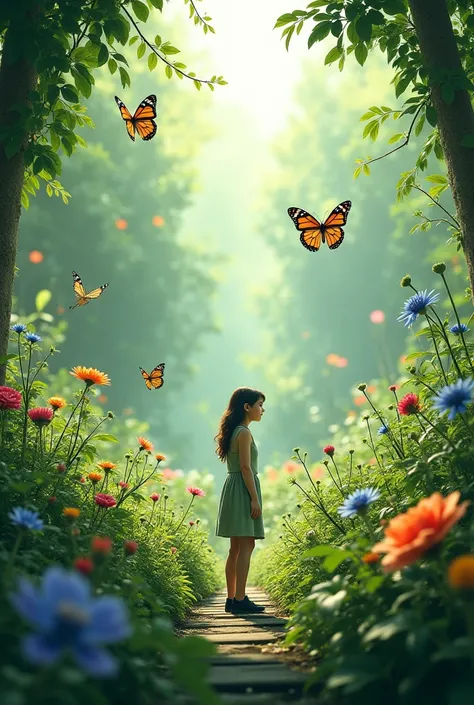 DON'T CHASE BUTTERFLIES.
FOCUS ON YOUR GARDEN, AND THE BUTTERFLIES WILL COME. make a great picture by using the quote