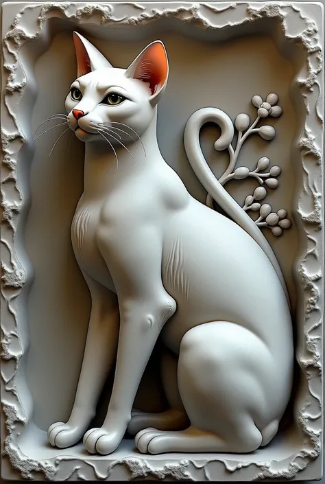 Bas relief a cat