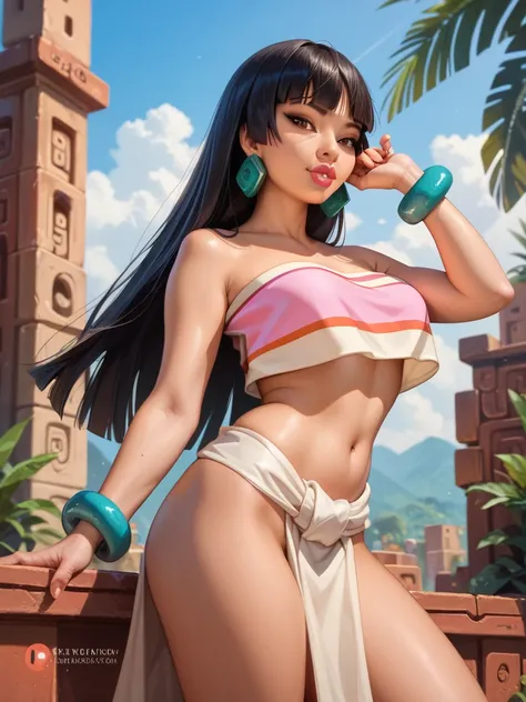 Chel from the movie Road to El Dorado , Realistic version .