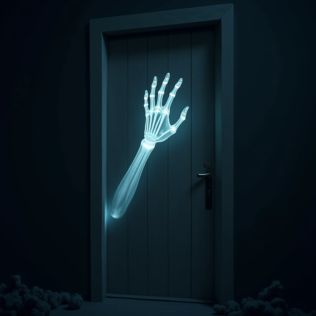 Ghost hand Door knocnk at night 