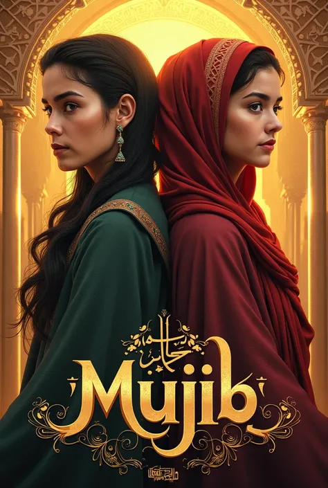 I want the name Mujib for the Dahab Haq series and the series Play Salama and I want it to be written on the gold series Mujib and Hanan. I want the name to be in Arabic