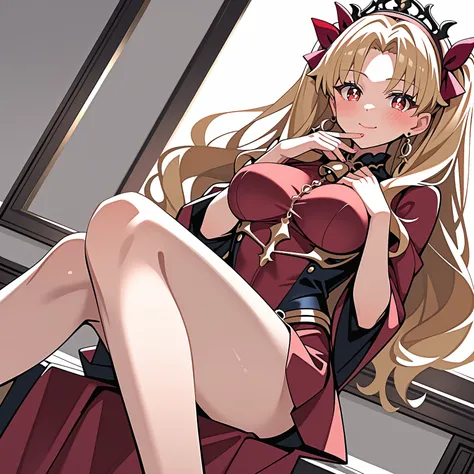 Ereshkigal, blonde hair, Long Hair, Looking at viewer, Smile, Blush, High Resolution, Masterpiece, Accurate, Anatomically Correct, Award Winning, Best Quality, Detail, HD, High Details, High Quality, Quality, Super Detailed, UHD, twintails, Breasts, Large ...