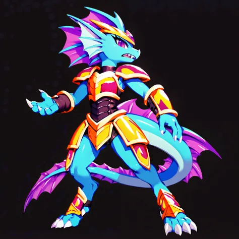 Anime, ((anime style)), solo drawing, solo, Three-Quarter view, standing, ((Solid Black Background)), ((vivid purple eyes)), ((draconic ear frills)), ((head fin)), ((tall figure)), ((digitigrade legs)), ((digitigrade feet)), highly detailed anime style, cl...