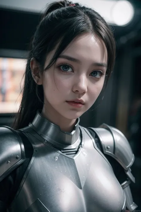 (masterpeace), ((super real photography: 1.5)), ((photo realistic: 1.3)), (real photo), whole body, 
BREAK
a very cute girl, cyberpunk, powered suit, (battle armor: 1.5), high-detail mechanic, 
BREAK
((real clear skin)), ((beautiful face: 1.5)), ((Super cu...