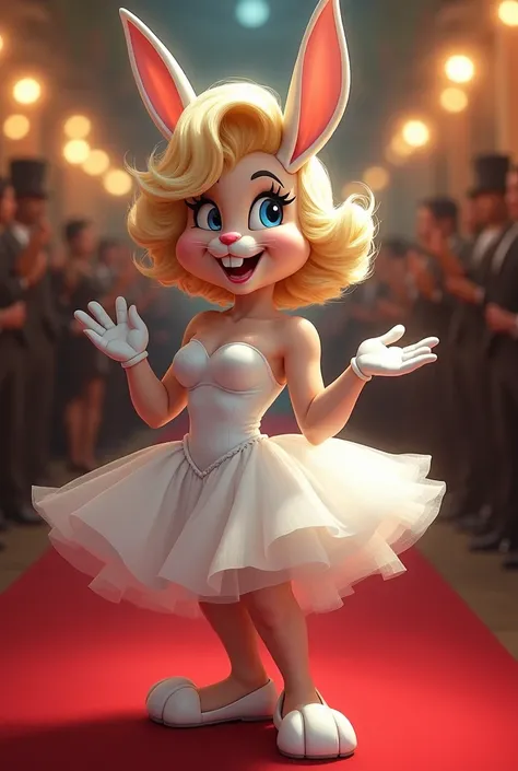 Bugs bunny dressed as Marilyn Monroe 