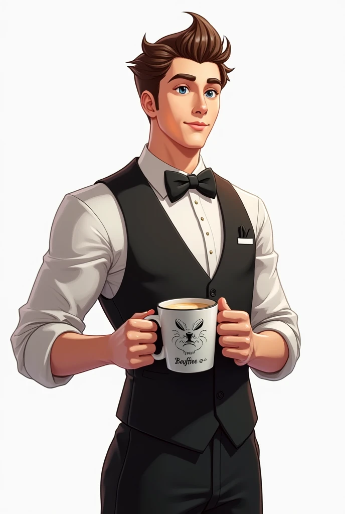 waiter picture mug design 