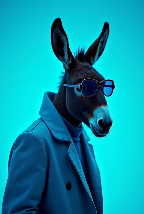  The Best Mobile Wallpaper,  award winning wallpaper,  portrait photograph, In the front view is a portrait of an evil donkey wearing space age fashion from the mid-60s, side photo, taken with Canon EOS R5,  define a strong contrast that accentuates the su...