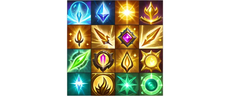 Skill Icon, Game Resources，King Glory style，video game skills competencies, Capability Image, Skill competency art, alien Spell Icons, Mysterious art style, Character Icon,laser beam spell art, Game Icon Assets, Crafting a Spell, Cast an epic spell, Mystic...