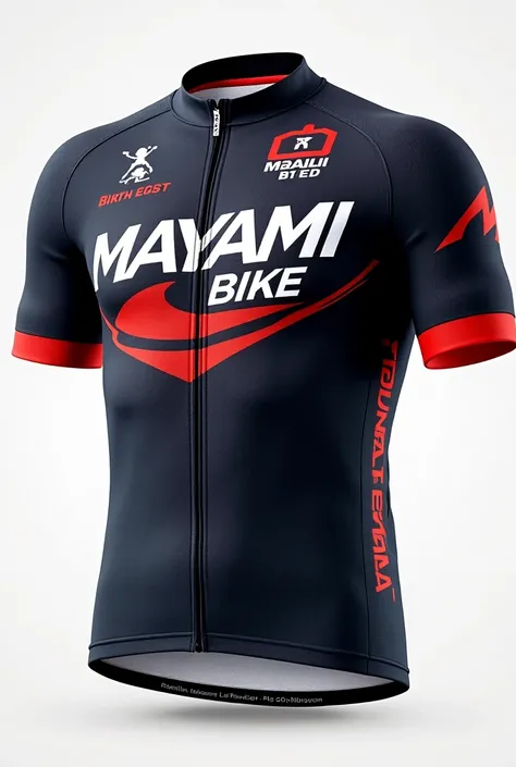  Can you make me a cycling jersey, What does Mayami Bike ,  say is for an mtb team 
