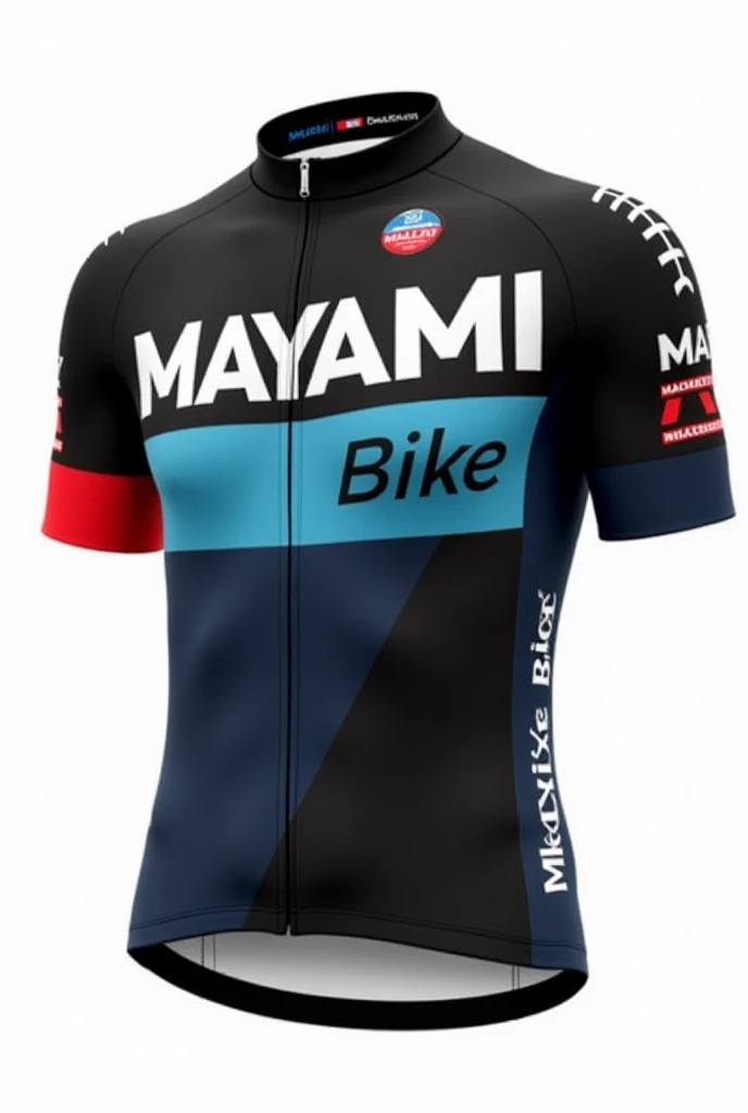  Can you make me a cycling jersey, What does Mayami Bike ,  say is for an mtb team 
