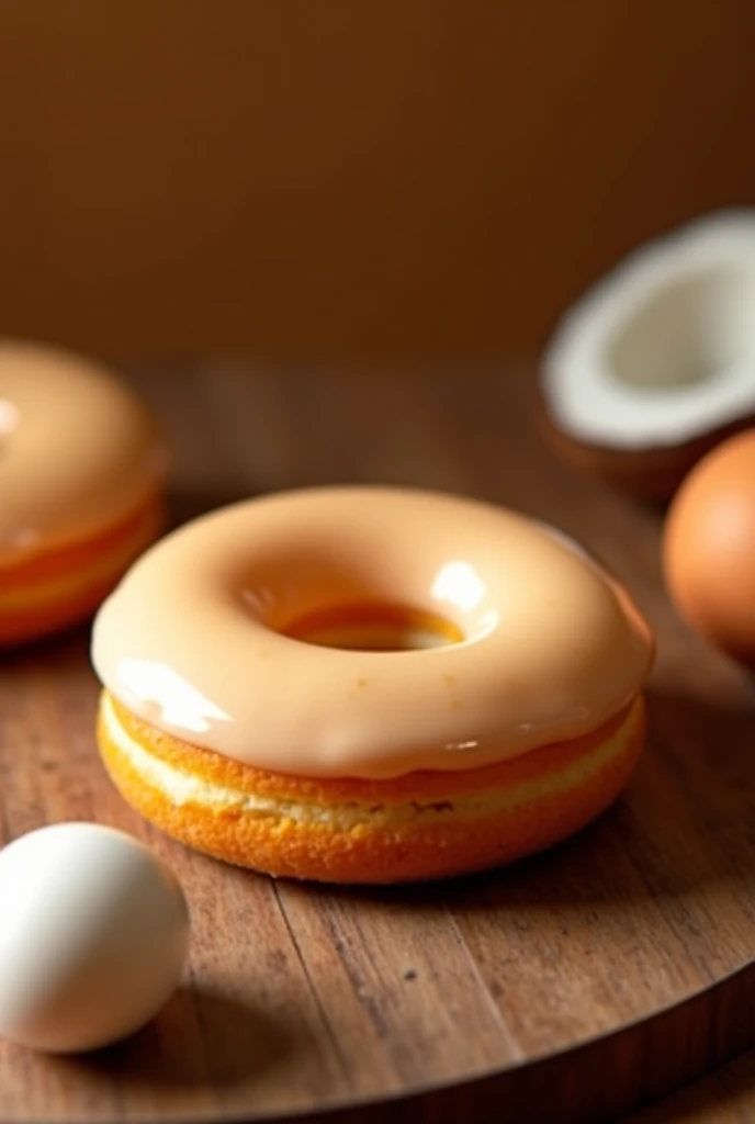  Create an ad for lactose-free gluten-free donut, whole salt , Caipira eggs, Tapioca flour, coconut oil , 