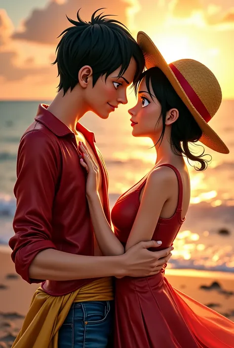 Make Nami from One Piece having sex with Luffy