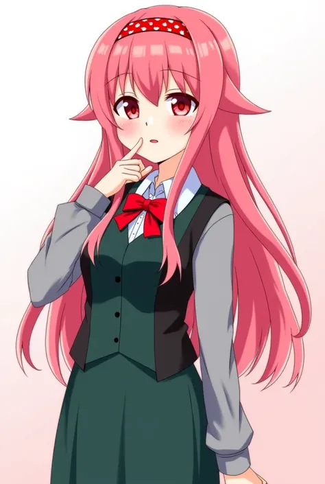  Her Name is Tsuyuko she a  girl. Tsuyuko Height (in cm) IS 90,424 cm tall and her Estimated weight IS 14 kg. Tsuyuko have long pink-red hair that is going down her neck and is only tied at the top with the hair on the sides moving freely and have red hue ...