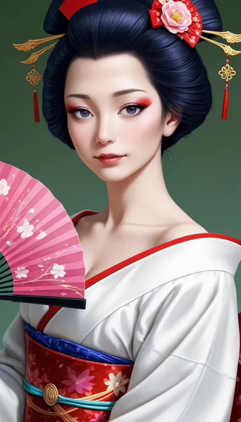 realistic anime, Geisha fan