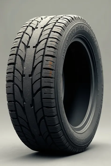 A tire with a low tread