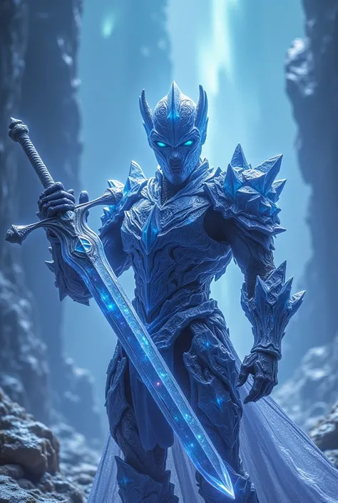  Crystal Knight with a sword 
