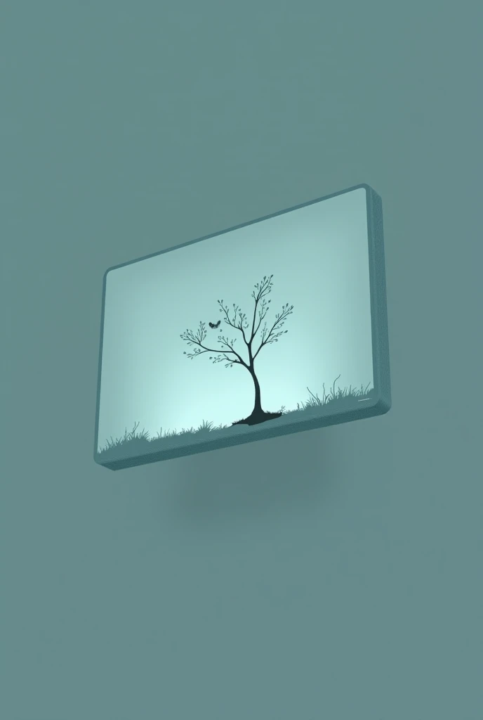 Make logo small tree and word KAMTI THE CLEVER ONE on screen 