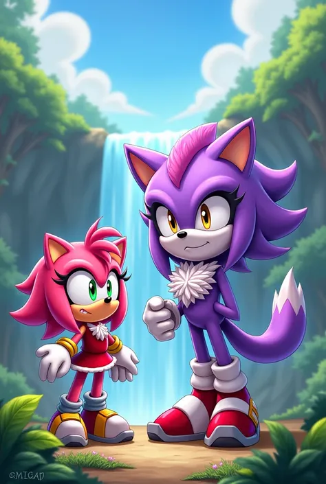 Crea a Amy Rose con Blaze The Cat 