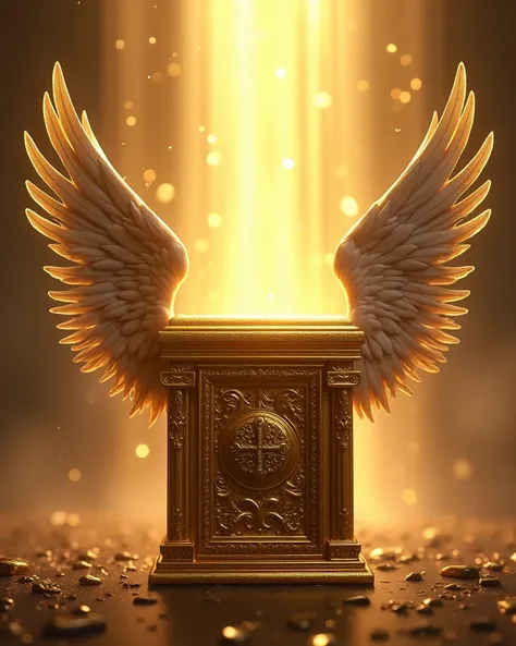  GOLDEN ARK OF THE COVENANT WITH WINGS MEETING