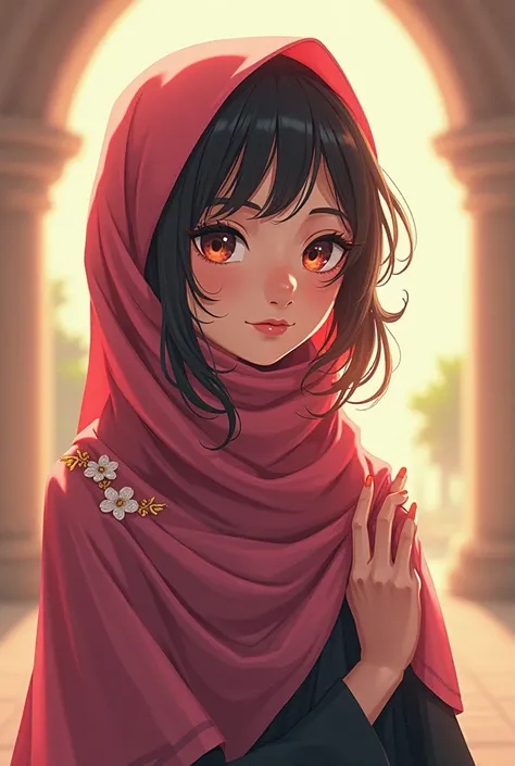 Anime girl in hijab