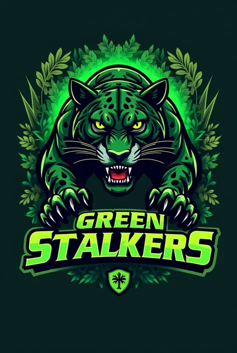 Generate a logo for a sports day team name : green stalkers 