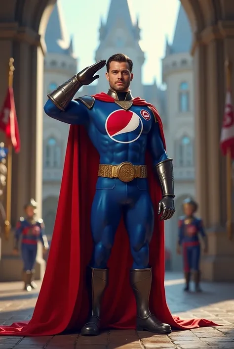 Pepsiman doing The King Baldwin Salute