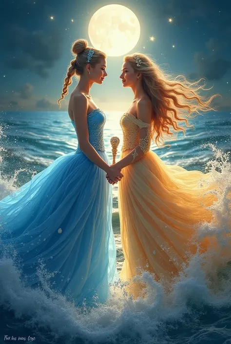 
Aqui está um prompt detalhado para a imagem da Cinderella encarando Ocean,  merging and becoming a single person :

*"Cinderella e Ocean se encaram em um momento de tensão e conexão,  each bringing its unique essence . Cinderella,  with her shimmering blu...