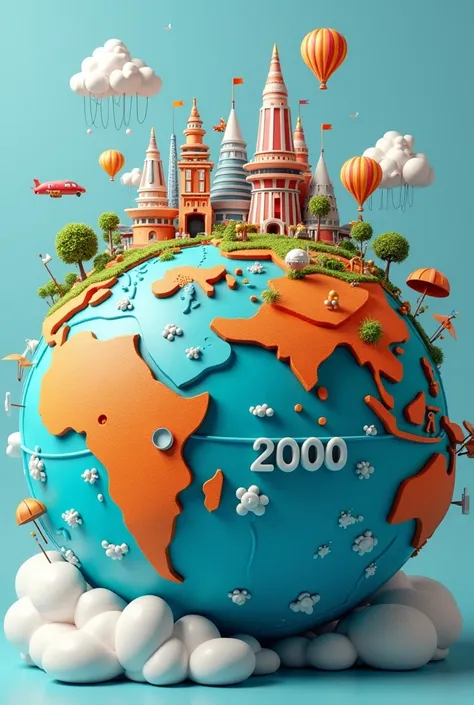 I can make a cartoon model of the world in 2500 in the framework of science fiction