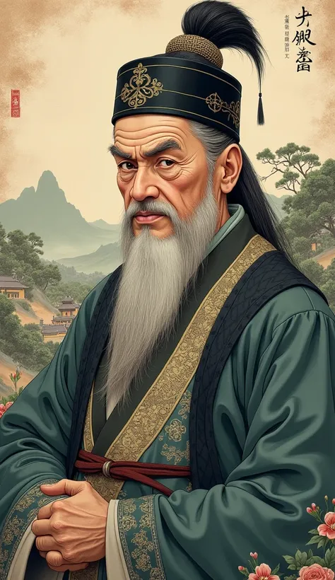 An image of the great Chinese man Sun Wu