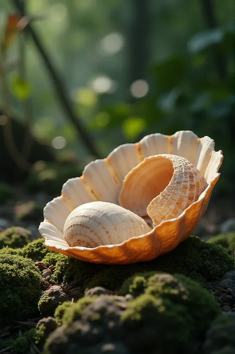 Etaogundá is represented by three shells opened by nature and thirteen closed. 