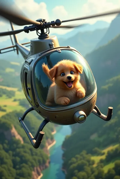 helicopter helicopter, Puppy whirling