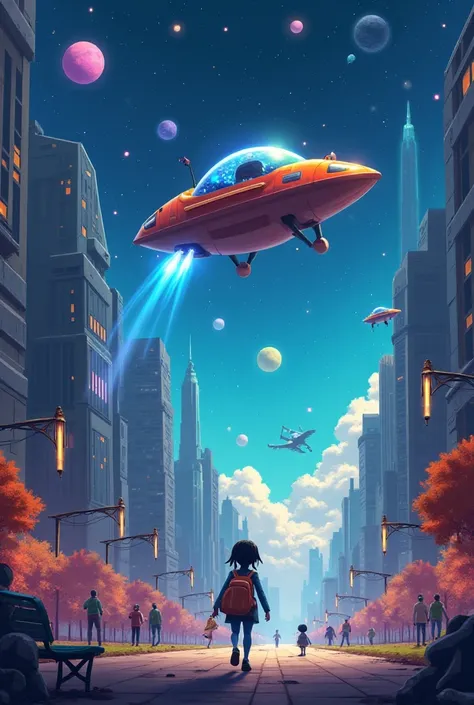 **Title:** * Zylo and the Planet of Colors *

** Duration :** 5 minutes

**GENDER:** / Science Fiction

--- 

**Cena 1:  The Arrival of Zylo **  
*( Opening Scene :  Outer Space ,  with bright stars and distant planets .  A small colorful spaceship enters ...