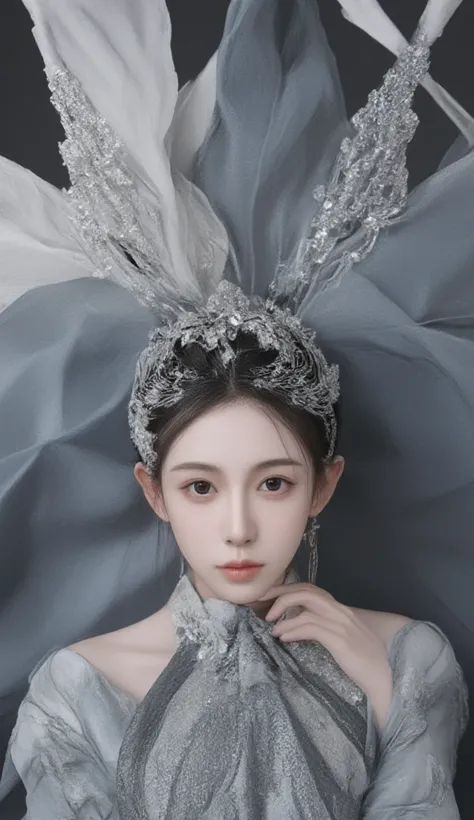 elegant beauty jia anjin hd wallpaper, jia anjin wallpapers, in the style of digital painting and drawing, johnson tsang, dark silver, bella kotak, edmund leighton, softly luminous, cartoonish character design 