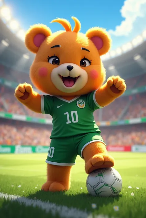 Mascote
Soccer
Feminine 
Verde
bear