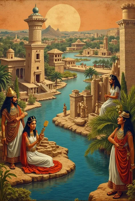 a collage about MESOPOTAMIA 