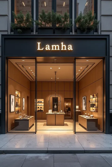 A luxury shop which name is LAMHA 