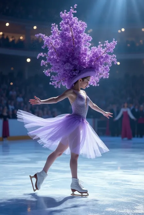 Design a figure skater. Weave a hat from hyacinth