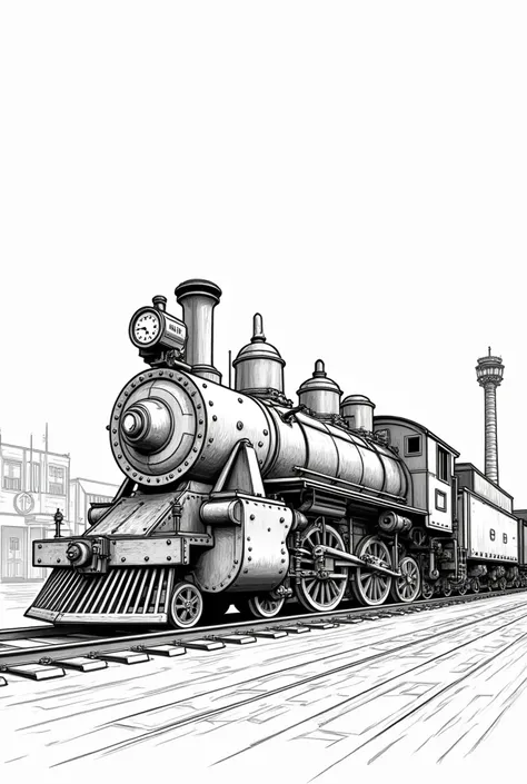 coloring pages , USSR steam locomotive.