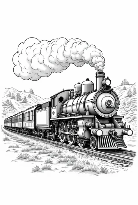 Train coloring pages