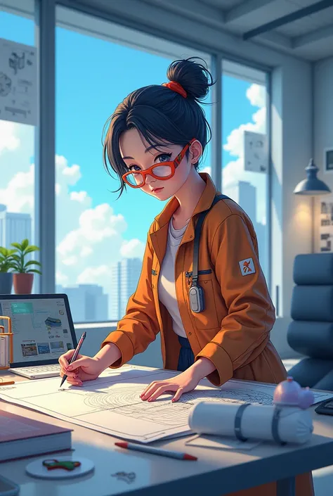 Anime architect girl
