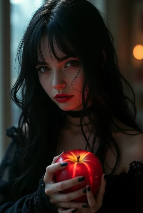 ((RAW Photo), absurd, (absurdresolution)), masterpiece, best quality, (Extremely detailed 8k unity CG wallpaper), (best illustration), (best shadow), Realistic lighting, beautiful detailed glow, ((21 years old)), girl, long black hair, black queen, accesso...