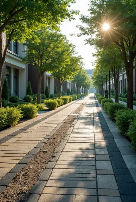 Ideal floor for street with permeable pavement layers