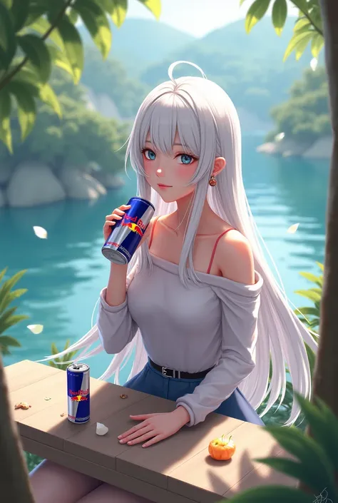  Honkai Star Rail, bailu, Does a Red Bull drink