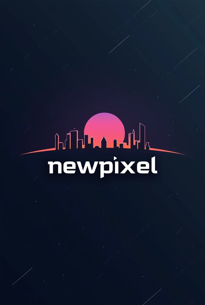 This logo is Modern Geometric  & Esports Style, or modern geometry with an e-sports and gaming logo vibe, written as Shop Newpixel landscape.