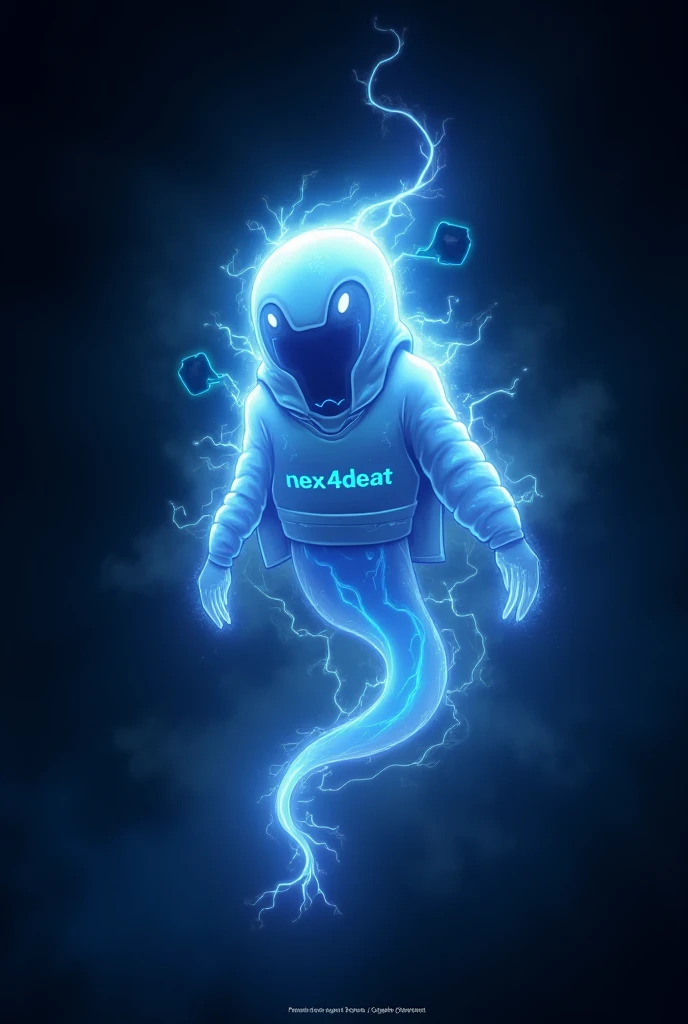 The electric effect ghost esport logo has the inscription 'NEX4DEAT' 